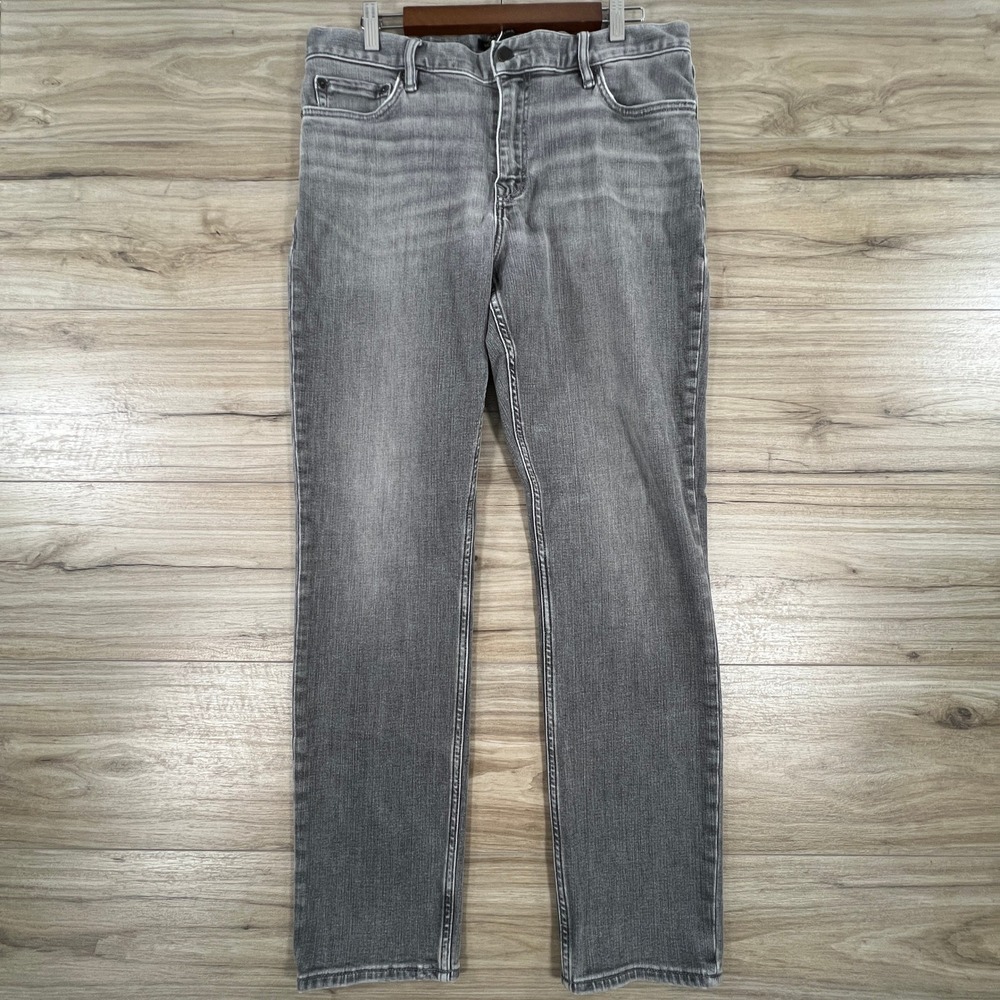 Banana Republic Slim Fit Grey Jeans Mens 34x32 Stretch Denim (Fit: 36x31.5)